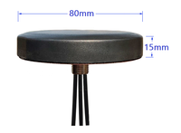 Antenne GPS GNSS avec connecteur SMA et câble RG174 de 3 m, design Puck noir, fabriquée en Inde