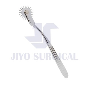 Venta al por mayor de alta calidad de acero inoxidable Wartenberg molinete médico reflejo percusión martillo CE aprobado - Product Image 2