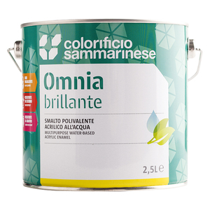 Pintura al agua con esmalte 'omnia' 0.750 Blanco Brillante - Product Image 1