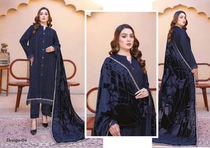 Famosa marca pakistaní, ropa de invierno, vestido Shalwar Kameez para damas, tela de lana transpirable, alta calidad de exportación, indio paquistaní - Product Image 2