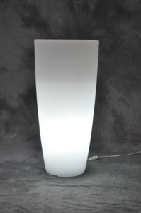 Vaso Home Light Tondo Diametro 33 cm Altezza 70 cm Colore Bianco Ghiaccio - Product Image 1