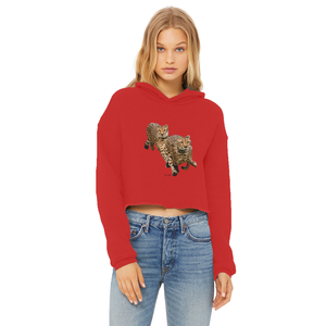 Sudadera con capucha corta para mujer Cheetah Brothers, con borde sin rematar, transpirable, de punto, informal, arcoíris, talla XS, de otoño, con bordado de seda y cierre de cremallera - Product Image 4