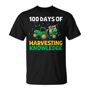 T-shirt promotionnel pour garçons agriculteurs « 100 jours d'école à la ferme » - Product Image 2