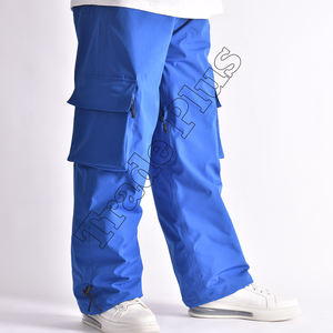 Pantalones de esquí unisex a prueba de viento para hombre, ropa de talla grande personalizada de fábrica, estampado de tela de poliéster, patrón de bolsillo bordado - Product Image 3