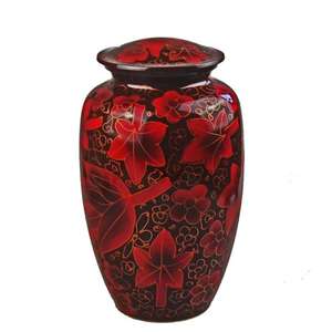 Venta caliente con precio razonable Urnas hechas a mano para cenizas humanas Urna de aluminio Cremación Fabricación india con alta calidad - Product Image 5