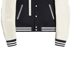 แจ็คเก็ตวาร์ซิตี้รุ่นใหม่ล่าสุดสำหรับผู้ชาย ออกแบบเองได้ แจ็คเก็ตเบสบอลชาย แขนหนัง แจ็คเก็ตเลตเตอร์แมนสำหรับเล่นกีฬา CP-MLJ-09 - Product Image 6