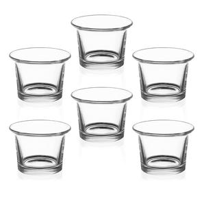 Bougies votives en verre non parfumées blanches Pot en bois sans fumée à combustion longue pour les occasions de Noël - Product Image 2