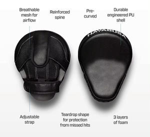 Gants d'entraînement en cuir pour arts martiaux, pochettes de frappe professionnelles 2024, personnalisables avec logo, pour adultes, pour le punch et le kickboxing - Product Image 6