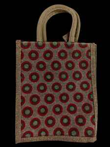 Bolsos de mano informales de yute para mujer, elegantes y atractivos, tipo de cierre abierto ligero con dos asas - Product Image 3