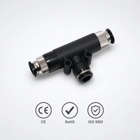 Générateur de vide à échappement latéral VUH05-44J, aspiration d'entrée 4 mm, port d'échappement externe 6 mm, éjecteur d'air pneumatique pour système de vide