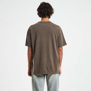 T-shirt à col rond à manches courtes en coton épais pour hommes T-shirt personnalisé de fitness jogging 220GSM pour hommes - Product Image 5