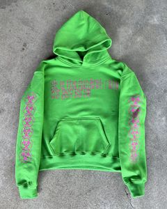 High Quality 100% Cotton Streetwear Heavy Weight Men Hoodie No String Custom <b>Raw</b> Hem Cropped Hoodie with Screen Print - Product Image 1