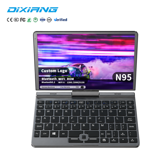 DIXIANG 8 Inch Convertible Laptop PC Intel N95 12GB DDR5 Touch Screen Mini Tablet Windows 11 Portable Lightweight Design
