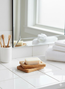 Jabonera de Bambú Hecha a Mano de Alta Demanda, Porta Jabón de Madera Natural con Diseño de Drenaje de Secado Rápido para Baño al Mejor Precio - Product Image 2