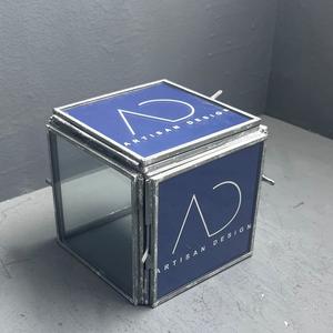 Marco de fotos 5 en 1, marco de fotos de mesa decorativo de metal, hierro y vidrio con acabado gris - Product Image 2