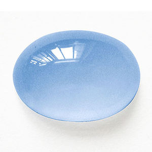 Cabujón de forma ovalada de Calcedonia de grado superior, tamaño libre, liso, pulido, suelto, 100%, piedra preciosa de Calcedonia azul Natural a precio de lote, OEM - Product Image 2