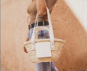 Bolso de Paja de Alta Calidad, Cesta de Paja, Bolso Natural, Bolso de Playa, Bolso Hecho a Mano, Bolso Marroquí, Cesta Marroquí - Product Image 1