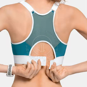 Camisetas sin mangas deportivas para mujer, elegantes y de gran venta, transpirables, de secado rápido, informales, cortas, de algodón y poliéster, con logo frontal, para fitness y gimnasio. - Product Image 5