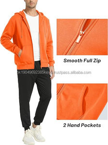 เสื้อฮู้ดซิปทรงหลวมแฟชั่นสำหรับผู้ชายและผู้หญิง ผ้าฝ้ายฟลีซ อุ่น สไตล์สตรีท เสื้อคลุม - Product Image 3