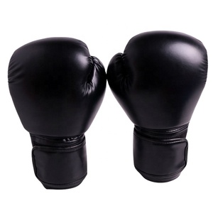 Gants de boxe avec logo privé Gants de boxe en cuir de vachette imperméables avec support de poignet à crochet et boucle - Product Image 2