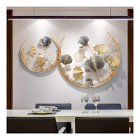Falah International Art mural moderne minimaliste en fer, motif floral aquarelle, sur toile, en métal durable