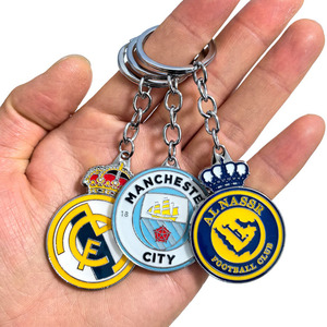 Llavero de Aleación Colorido de Fútbol de Argentina, Riyadh Victory, Inter de Milán, AC Milan, MCity, Italia, París, Recuerdo para Fanáticos del Equipo, Adorno para <span class=keywords><strong>Bolsa</strong></span> - Product Image 1