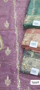 Modern Designer Unstitched Hand Embroidered Indian Fashion-Forward <b>Suits</b> for <b>Women</b> Sun Protection Free Size Elegant Traditional - Product Image 2