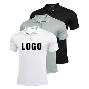 Polos de manga corta de algodón 100% transpirables para hombre, ropa de verano informal con patrón sólido, camiseta Polo con logotipo bordado e estampado personalizado - Product Image 4