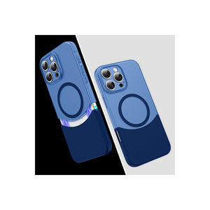 JoieCreatif Premium Navy Blue <b>for</b> MagSafe Compatible Case <b>for</b> iPhone 13 Pro Max Plus Double Layer Magnetic Shield Inspired Ins - Product Image 1