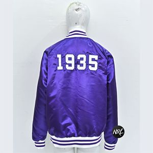 OEM Design Streetwear Baseball Polyester <b>Jacket</b> Men Chenille Embroidery High Quality Custom Fashion Trendy Double Breasted - Product Image 4