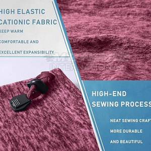 Calentador de Cuello Térmico Ajustable MONRAZ INTERNATIONAL, Bufanda de Invierno de Felpa Suave de Poliéster/Algodón, Diseño Tejido con Cordón Ajustable, Personalizable - Product Image 3