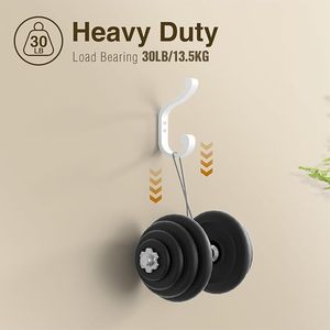 Luxury Aluminium <b>Wall</b>-Mounted Coat Hanger With Conveniently Hanging <b>Rails</b> for Clothing Baseball Caps Towels - Product Image 2