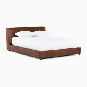 Cama Doble Extensible de Cuero Estilo Francés Moderno, Embalaje Simple y Suave, Adecuada para Apartamentos, Centros Comerciales, Escuelas y Almacenes - Product Image 1