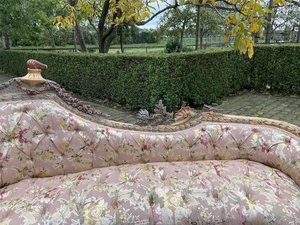 Kingstone độc đáo phong cách Pháp Louis XVI sofa với khung gỗ - Product Image 2