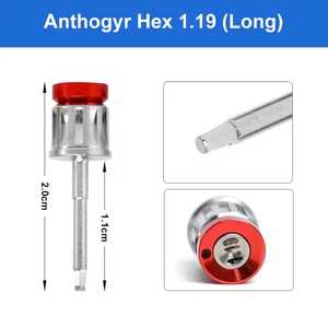 UL AMIN Manual Power Dental Implant Abutment Screw Anthogyr 1.19 Long Hex <b>Torque</b> Ratchet <b>Wrench</b> Color Dental Drill Accessory - Product Image 3