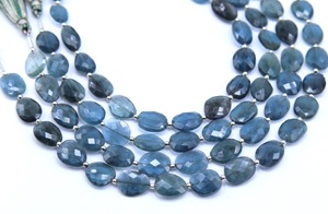 Musgo aguamarina facetado forma ovalada cuentas naturales hechas a mano 10 ''fabricación de joyas cuentas tamaño 10X14MM a 11X14MM aprox. - Product Image 3