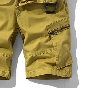 Pantalones cortos Cargo de algodón para hombre al por mayor, de secado rápido, transpirables, de talla grande, con cintura media y logotipo, informales, multibolsillos, de alta calidad, sólidos - Product Image 6