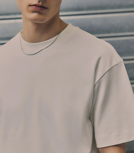 T-shirt à col rond surdimensionné respirant en coton de qualité supérieure 230GSM pour Streetwear Logo de broderie personnalisé à séchage rapide imprimé - Product Image 2