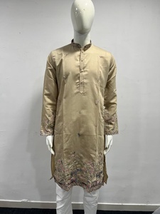 Meilleure vente Ensemble Kurta Payjama brodé en coton pour hommes pour mariage Festival Vêtements traditionnels pour hommes Vêtements pour garçons - Product Image 3