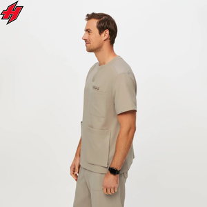 Uniformes de hospital para mujer, uniformes médicos elásticos con logotipo personalizado, batas de laboratorio para enfermera, pantalones superiores - Product Image 3