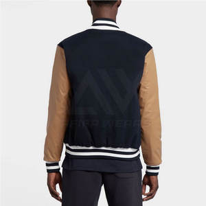 2024 personnalisé de haute qualité hommes col montant Letterman vestes High Street Style en gros avec des quantité minimale de commande bas pour l'hiver - Product Image 4