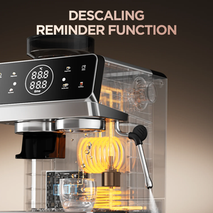 <span class=keywords><strong>เครื่อง</strong></span>ชง<span class=keywords><strong>กาแฟ</strong></span>เอสเพรสโซแบบใหม่ 20 บาร์ พร้อมเครื่องบด<span class=keywords><strong>กาแฟ</strong></span>ไฟฟ้า โครงสร้างสแตนเลส ระบบชงแบบพอร์ทาฟิลเตอร์ มาตรฐาน EU สำหรับรถ<span class=keywords><strong>บ้าน</strong></span> ครัวเรือน และโรงแรม - Product Image 1