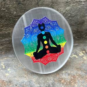 Natural <b>Selenite</b> <b>Charging</b> <b>Plate</b> Meditation & chakra Symbol for Reiki Healing Wholesale <b>Selenite</b> <b>Charging</b> <b>Plates</b> wholesale - Product Image 5