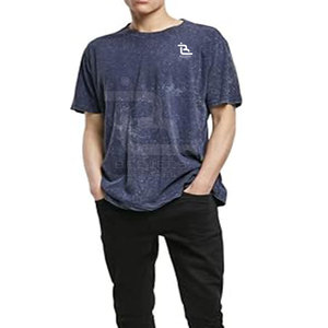 OEM Custom Made Acid Wash <b>T</b>-<b>Shirts</b> for <b>Men</b> Lightweight <b>Polyester</b>/Cotton Wholesale - Product Image 6