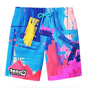 Pantalones Cortos Deportivos Transpirables de Secado Rápido para Hombre, Cintura Elástica con Cordón, Diseño de Logotipo Personalizado, Talla XS, para Entrenamiento, Playa, 100% Poliéster - Product Image 5