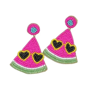 Limey brodé de perles fantaisie à la main avec des boucles d'oreilles à fleurs mignonnes dans un nouveau design multicolore élégant pour les femmes par glowin fashion - Product Image 5