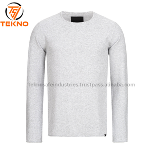 Sudadera con cuello redondo para hombre con estampado personalizado, Sudadera larga de invierno 100% de algodón con estampado bordado y logotipo sólido de talla XS - Product Image 6