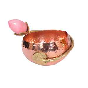 Elegante Tazón de Aluminio Pulido con Recubrimiento Dorado para Frutos Secos, Decorativo y Duradero, Ideal para Fiestas - Product Image 5