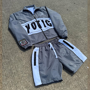 Ensemble survêtement coupe-vent d'hiver, vente chaude, unisexe, 100% coton, veste et short lourds, grande taille - Product Image 4