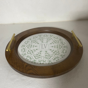 ถาดเสิร์ฟช็อคโกแลตไม้ทาสีมือสไตล์อาหรับสำหรับเครื่องใช้ในครัววันหยุดสินค้าใหม่ - Product Image 2